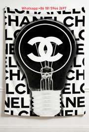 Chanel Light Bulb Pop Art Flannel Sofa Throw Blanket IMG_7254